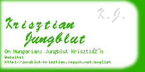 krisztian jungblut business card